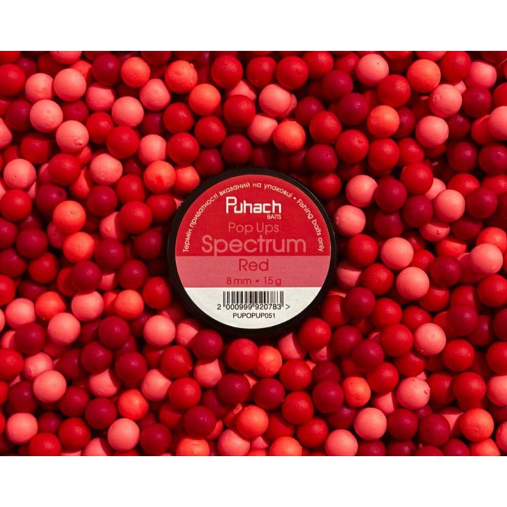 Бойлы Puhach Baits Pop Ups 8mm Spectrum - Red (Красный)