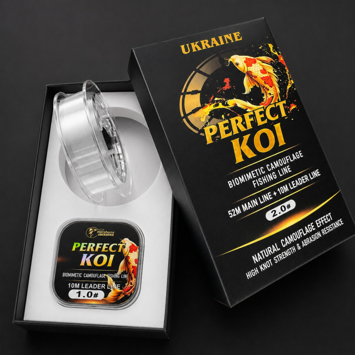 Волосінь Herabunafishing Perfect Koi 52+10m Прозора #1.5/#0.8
