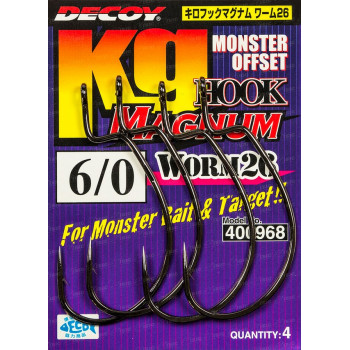 Гачок Decoy Worm 26 Kg Hook Magnum 10/0