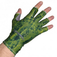 Перчатки Kosadaka ICE SILK SUNBLOCK защита UV хаки "KHAKI SNAKE" S/M