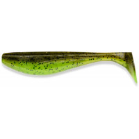 Силикон FishUp Wizzle Shad 5" (4шт) #204 - Green Pumpkin/Chartreuse