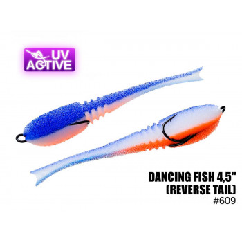 Поролоновая приманка ПрофМонтаж Dancing Fish (reverse tail) 4.5" 609