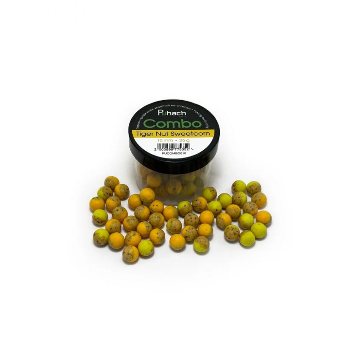 Бойли Puhach Baits Combo 8mm - Tiger Nut Sweetcorn (Тигровий Горіх Солодка Кукурудза)