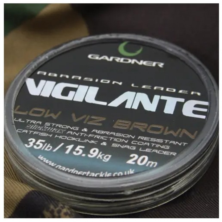 Шок лидер Gardner Vigilante 25lb 11.3kg 20m Brown
