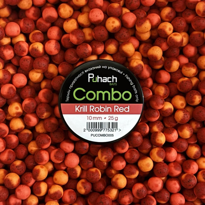 Бойли Puhach Baits Combo 8mm - Krill Robin Red (Криль Robin Red)