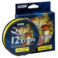 Шнур Jaxon Crius 12x Fluo 0.12 150m ярко жёлтый