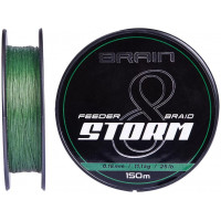 Шнур Brain Storm 8X (green) 150m 0.06mm 8lb/3.8kg