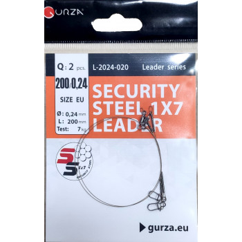 Поводок Gurza SECURITY STEEL 1x7 LEADER 2шт/уп