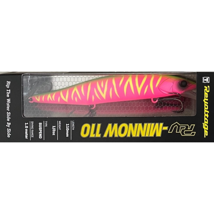 Воблер Jackall RV-Minnow 110SP 110mm 16.3g Dragon Fruit Mat Tiger