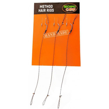 Готовий повідець ТехноКарп Method 15Lb. Wide Gape Hook №10. 1уп. - 3 шт.