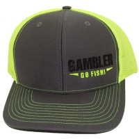 Бейсболка Gambler Richardson 112 Split Charcoal/Neon Yellow Black Gambler Neon Yellow Go Fish