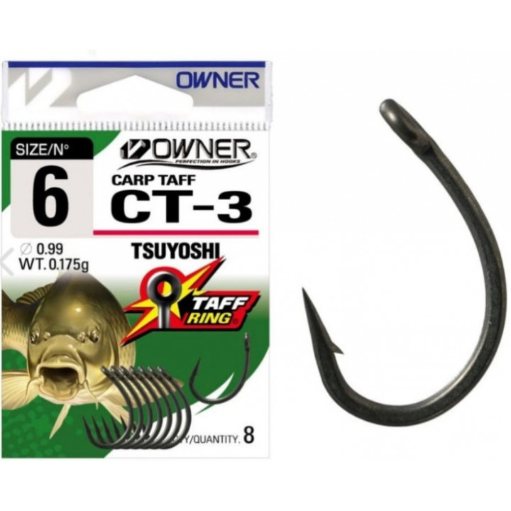 Гачок Owner CT3 Carp Taff №6 8шт