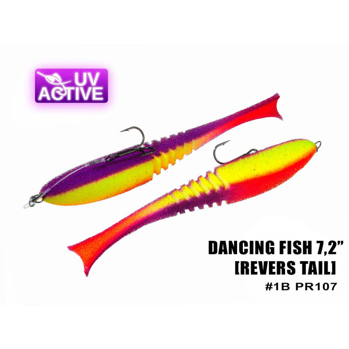 Поролоновая рыбка ПрофМонтаж Dancing Fish 7.2" (reverse tail) #107