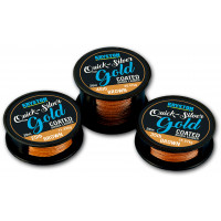 Поводковый Kryston Quicksilver Gold Coated Shock Leader/Hook link 25lb 20m Gravel Brown