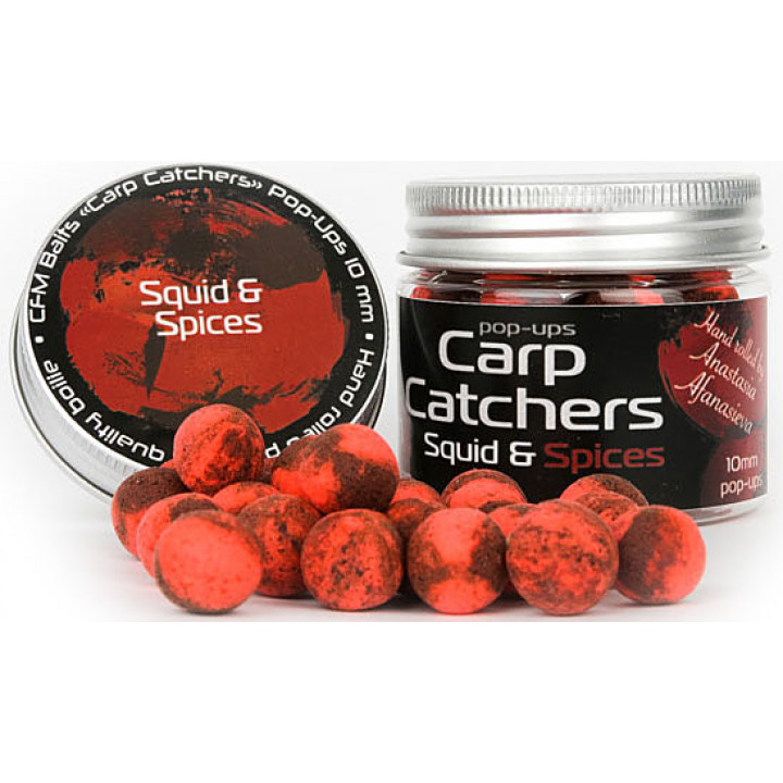 Бойли Carp Catchers Pop-Up Squid&Spices 10mm