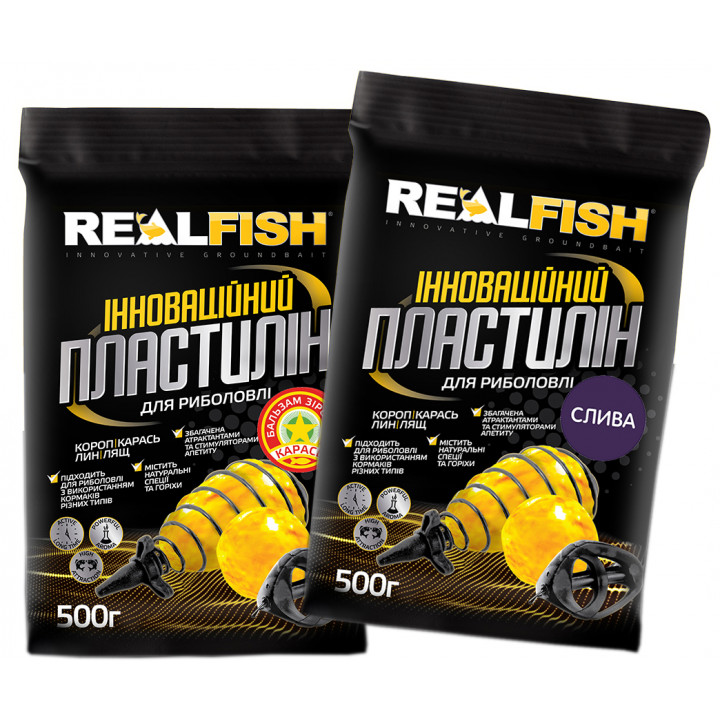 Пластилін Real Fish 500g Солодка кукурудза