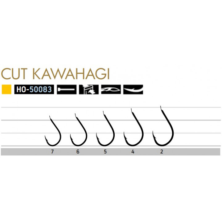Крючок Owner 50083 Cut Kawahagi №5 Gold 9шт