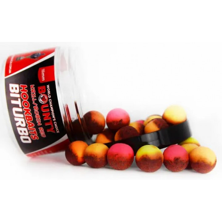 Бойлы BOUNTY BITURBO KRILL / ROBIN RED Mix-цветов 12mm