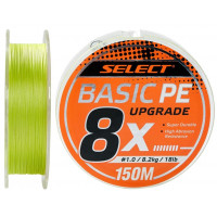 Шнур Select Basic PE 8X Light Green 150m #1.2/0.16mm 20lb/9.3kg