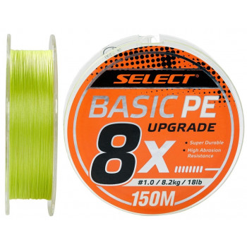 Шнур Select Basic PE 8X Light Green 150m #0.6/0.10mm 12lb/5.5kg