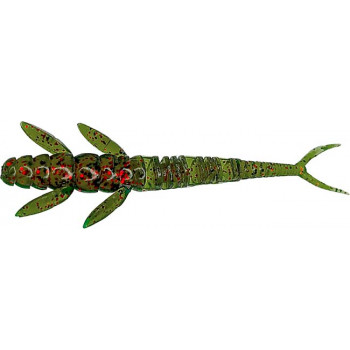 Силикон FishUp Flit 1.5" (10шт) #019 - Motor Oil/Red
