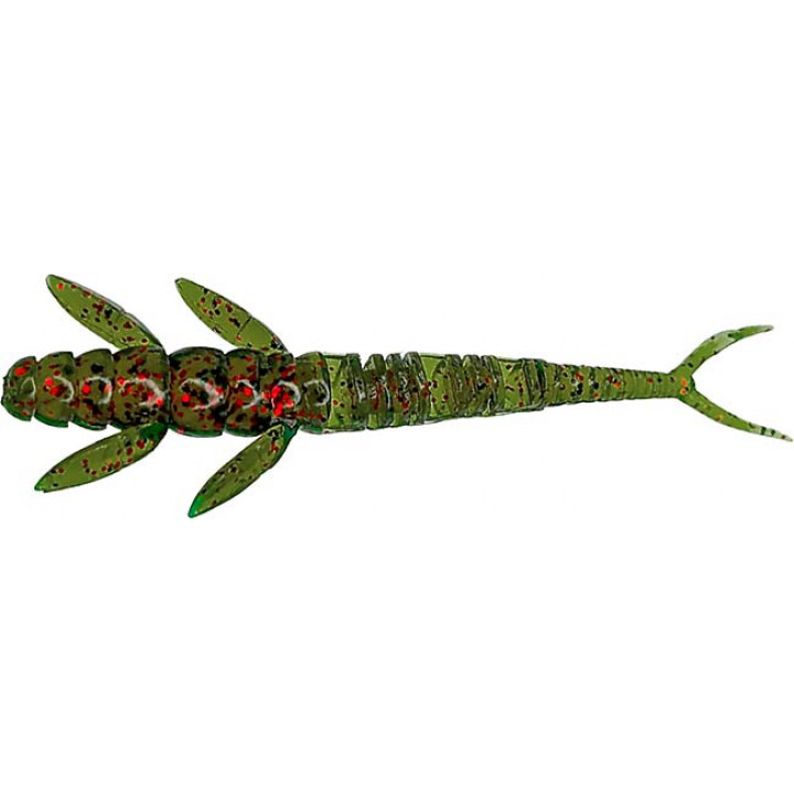 Силикон FishUp Flit 1.5" (10шт) #019 - Motor Oil/Red