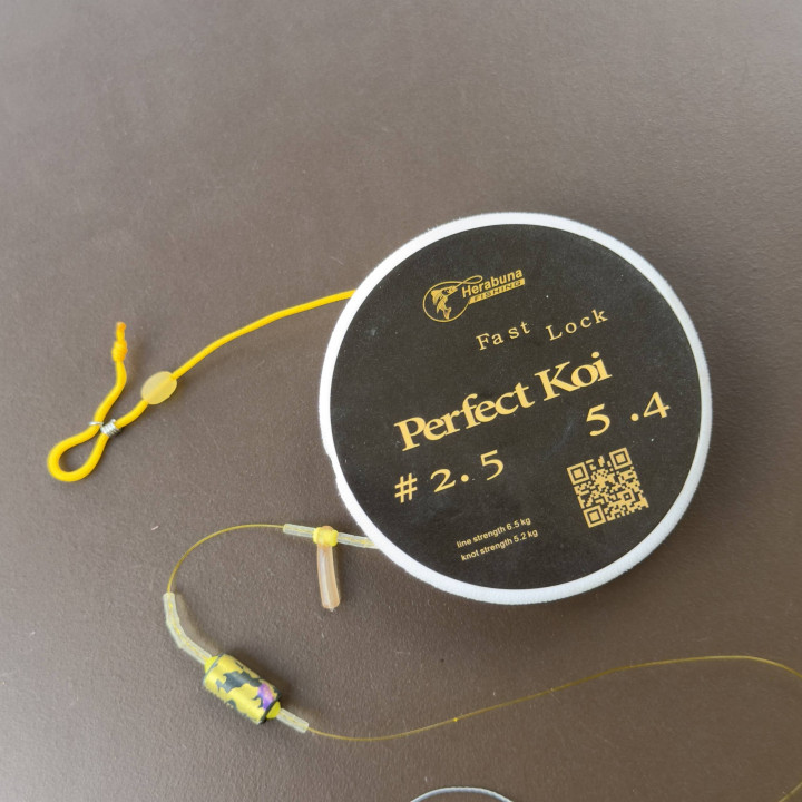 Комплект Herabunafishing готовых оснасток Perfect koi с поплавками TZ-08 4.5m