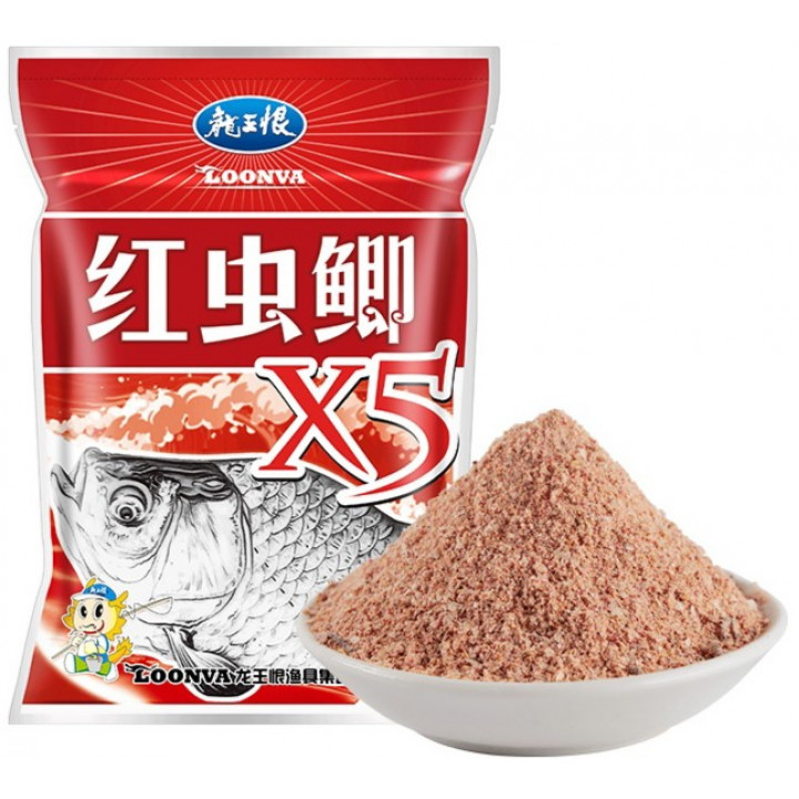 Тісто херабуна Loonva "Карась X5 Червоний Черв'як" 300g