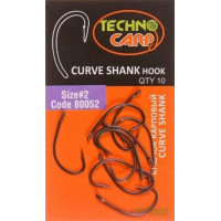 Крючок карповый Технокарп Curve Shank hook №4