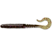 Силикон FishUp Vipo 4.3" (7шт)  #050 - Green Pumpkin Brown/Red & Purple