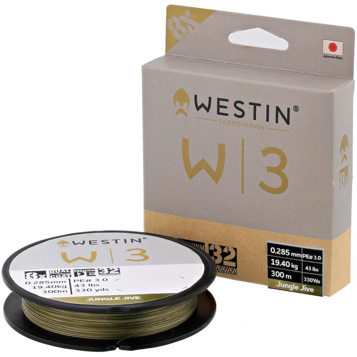 Шнур Westin W3 Deadbait 8 Braid Jungle Jive 300m PE6.0/0.405mm 38.7kg 85Lb