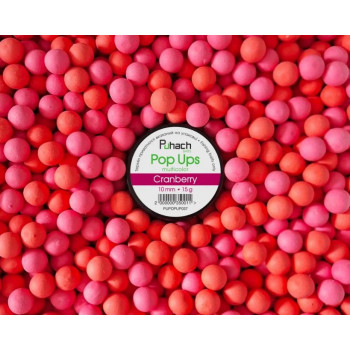 Бойли Puhach Baits Pop Ups 10mm Multicolor - Cranberry (Журавлина)