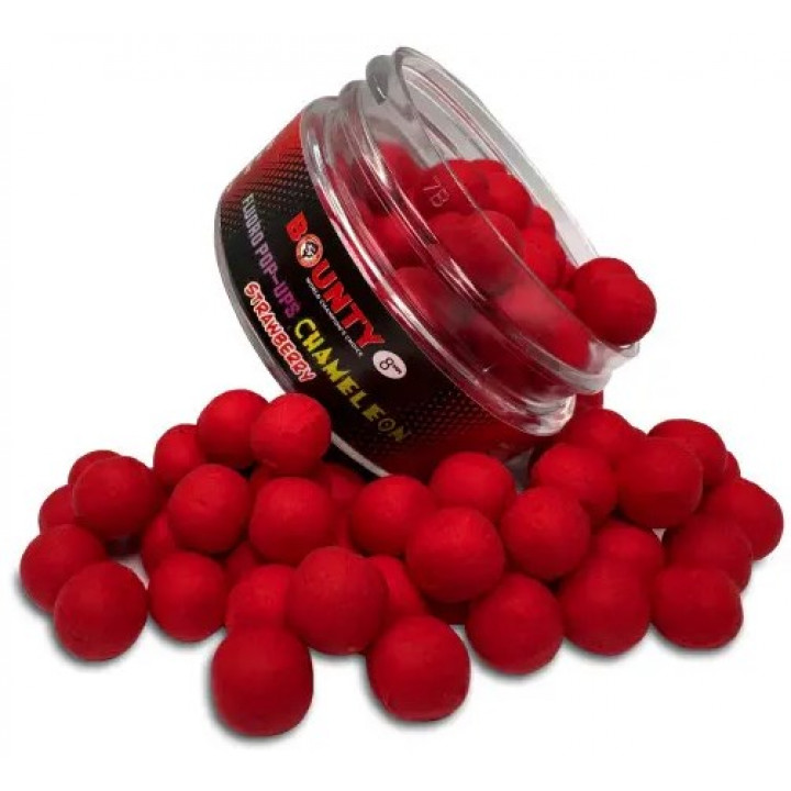 Бойлы Bounty FLUORO Pop-up CHAMELEON STRAWBERRY 10mm
