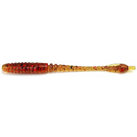 Силикон FishUp ARW Worm 2.0" (12шт) #019 - Motor Oil/Red