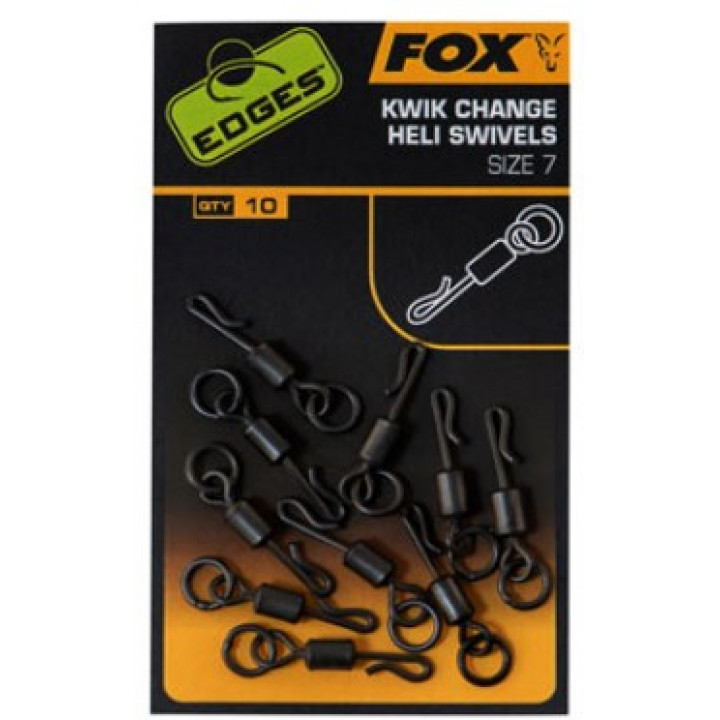 Вертлюги Fox Edges Kwik change heli swivels size 7 x 10