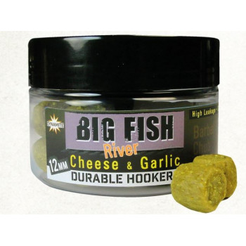 Бойлы Dynamite Baits Big Fish River Durable Hookers Cheese & Garlic 12mm