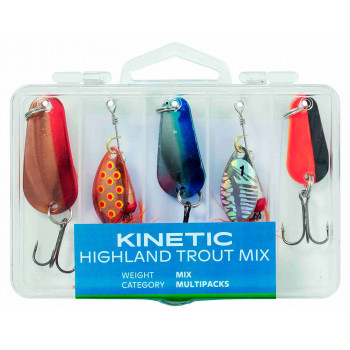 Набор Блесен Kinetic Higland Trout Mix 5шт