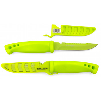 Нож Gambler Evolution 4" Bait Knife Chartreuse