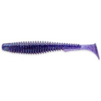 Силикон FishUp U-Shad 3.5" (8шт) #060 - Dark Violet/Peacock & Silver