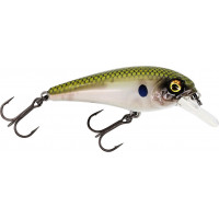 Воблер Westin BullyBite Crankbait 15g 1.0-2.0m Плавающий Green Ghost 70mm