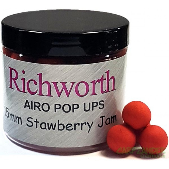 Бойли плаваючі Richworth Airo Pop-UPS 15mm Strawberry Jam