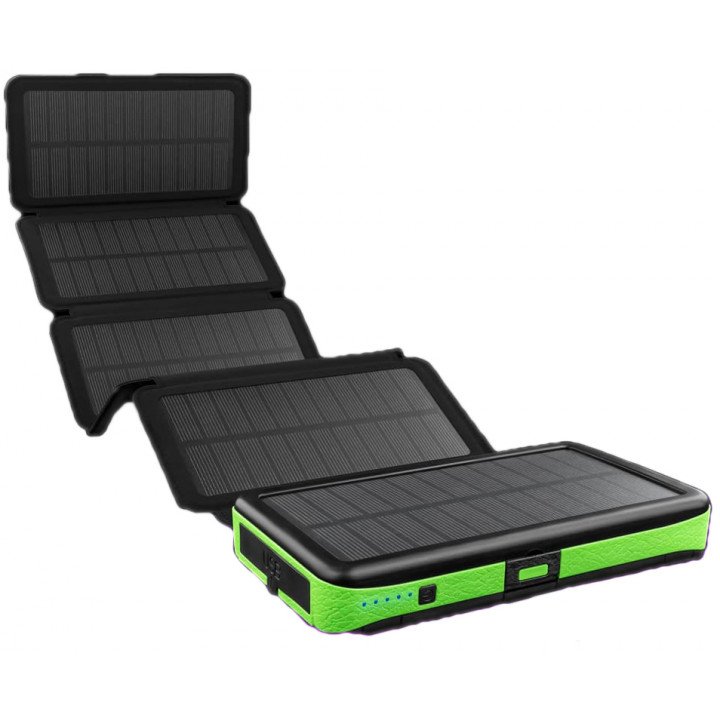 Солнечное протативное зарядное устроиство KILNEX POWER BANK 16000 “LEXX” IP65