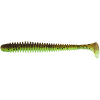 Силикон Keitech Swing Impact 4.5" 401 Green Pumpkin / Chartreuse 1шт