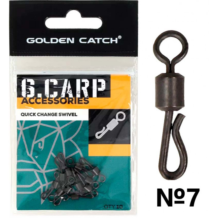 Вертлюг GC G.Carp Quick Change Swivel №7 10шт