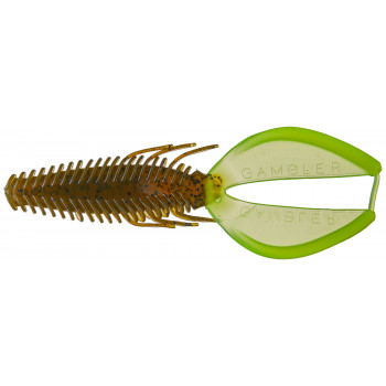 Силикон Gambler Stinger 5.25" Green Pumpkin Chartreuse 1шт
