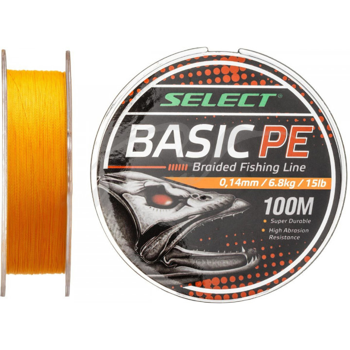 Шнур Select Basic PE Orange 150m 0.14mm