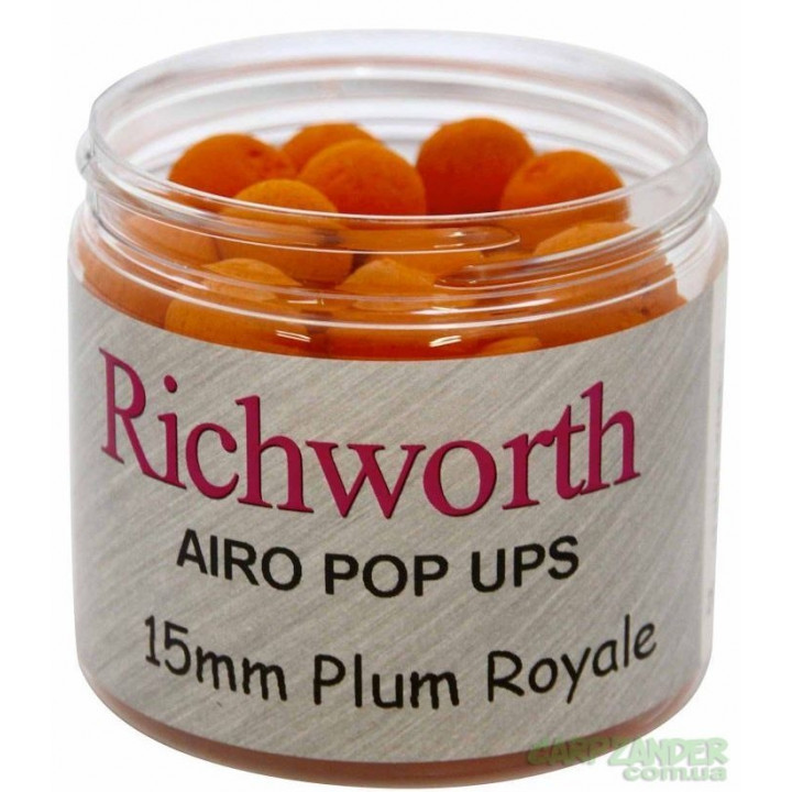 Бойли плаваючі Richworth Airo Pop-Ups 15mm Plum Royale New