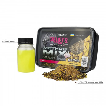 Метод Мікс + Ліквід Carptronik Multi Box Corn/Garlic (Кукурудза/Часник) 400g