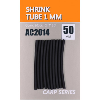 Трубка термоусадочная ORANGE  цвет black 1.0x50mm 10шт