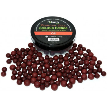 Пилящие насадочные бойлы Puhach Baits Premium Soluble Boilies 12/14mm - Krill (Криль)
